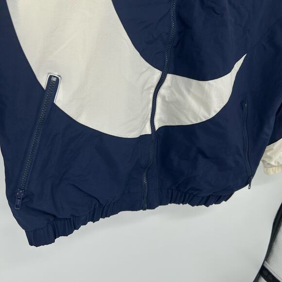Vintage 90s Converse All star Chuck Taylor Men's L Navy white nylon track jacket - Picture 4 of 10